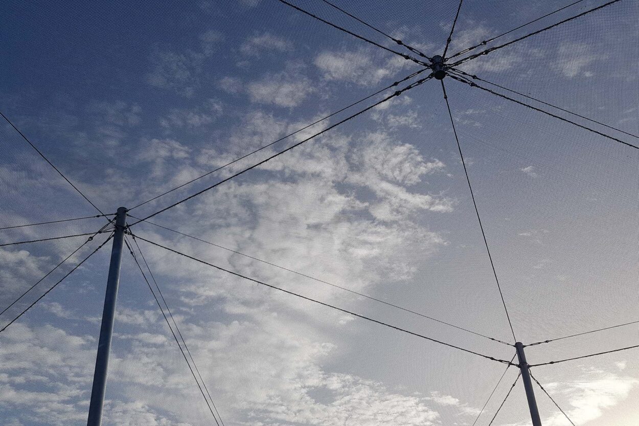 Rope access maintenance on art installation in Bristol