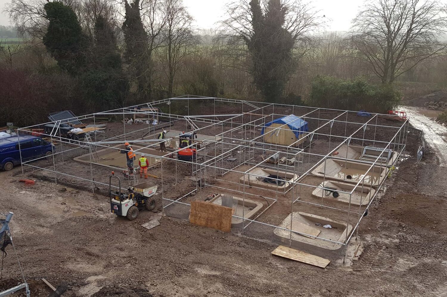 Rope access technicians working on a high-rise building in Bristol